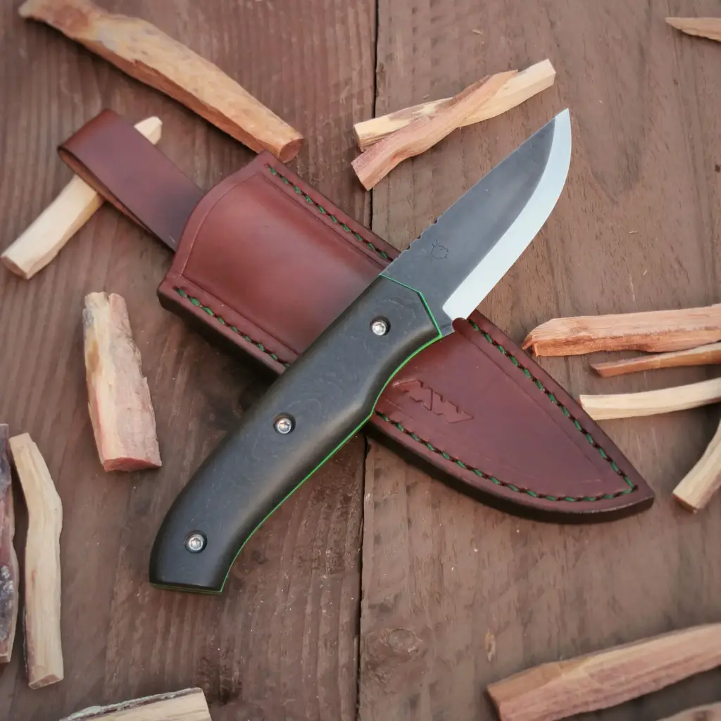 Crafter stonewashed richlite - Bushcraft knife